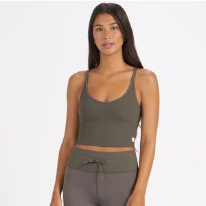Vuori Rib Crop Tank - Oregano